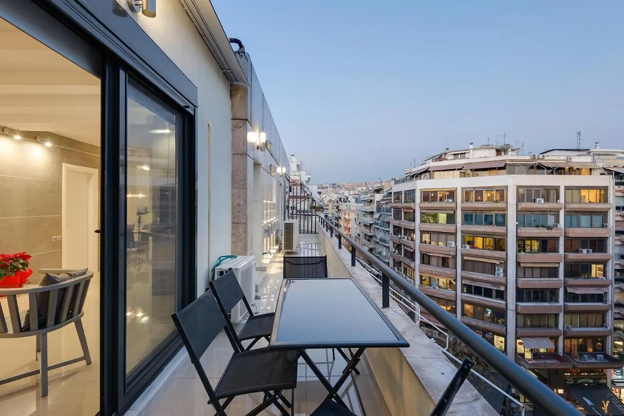 Apartmán Ace Location | Luxury Building Soluň Řecko